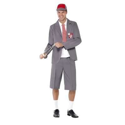 Adult Grey School Boy Costume (Large)