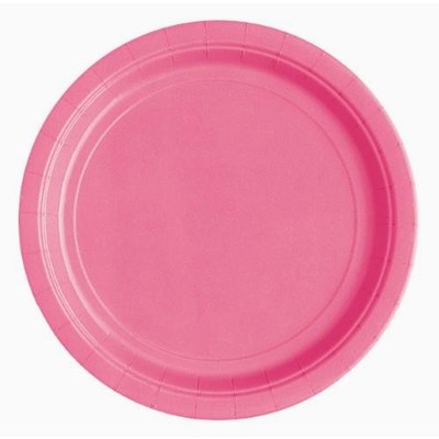 Hot Pink 9in. Paper Plates Pk 16