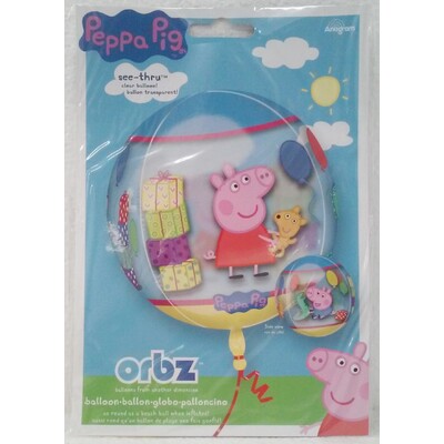 Peppa Pig Orbz Balloon (38cm x 40cm) Pk 1 (1 BALLOON ONLY)