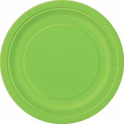 Lime Green 9in. Paper Plates Pk 16