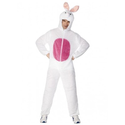 Adult Bunny Rabbit One Piece Suit Costume (Large, 42-44)