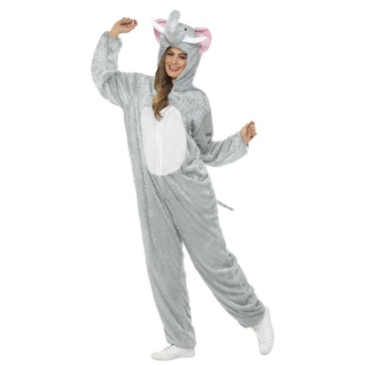 Adult Elephant One Piece Suit Costume (Large, 42-44in) Pk 1