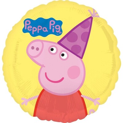 Peppa Pig Round Foil Balloon 43cm