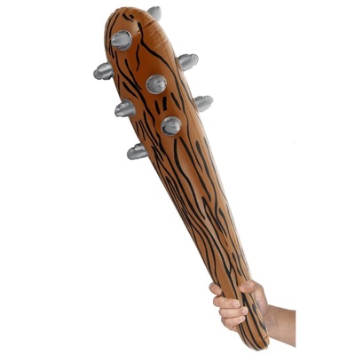 Inflatable Wood-Like Caveman Club with Spikes 87cm