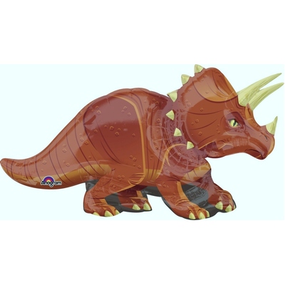 Triceratops Dinosaur Foil Supershape Balloon (60x106cm)