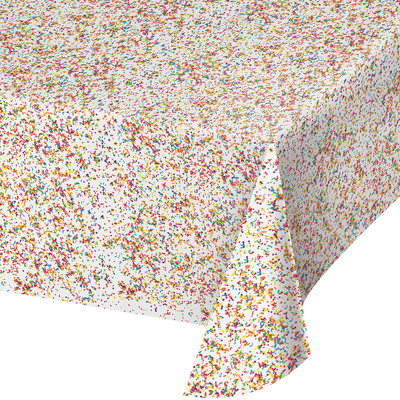 Sprinkles Plastic Tablecover (137cm x 259cm) Pk 1
