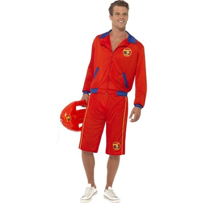 Mens Baywatch Lifeguard Adult Costume (Large, 42-44)