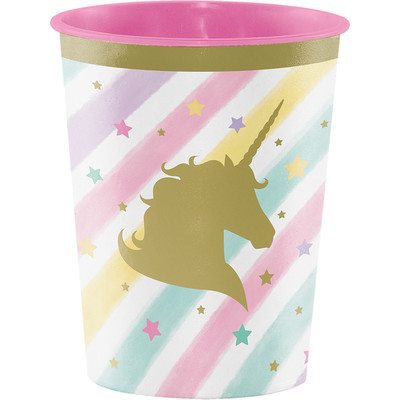 Unicorn Sparkle Plastic Favour Cup (16oz.) Pk 1