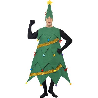 Adult Christmas Tree Tunic Costume (One Size)