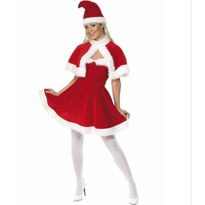 Adult Miss Santa (Mrs. Claus) Costume (Large, 16-18) Pk 1