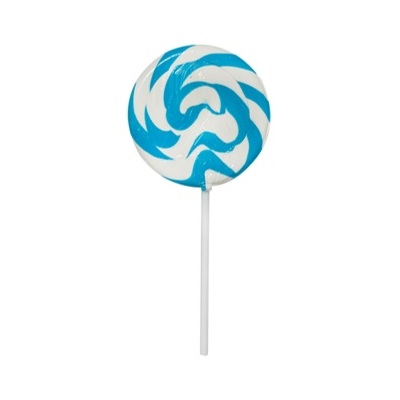 Mega Pop Blue Swirl Lollipop 85gm (Pk 1)