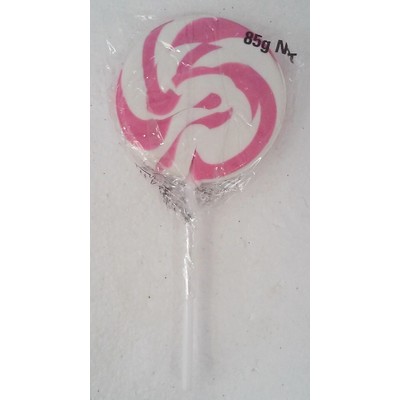 Mega Pop Pink Swirl Lollipop (85g) Pk 24
