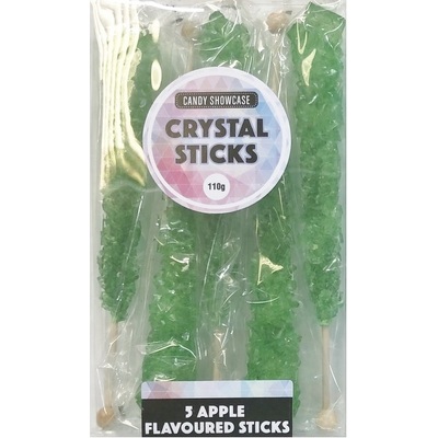 Green Apple Flavour Sugar Crystal Sticks 110g (5 Pieces)