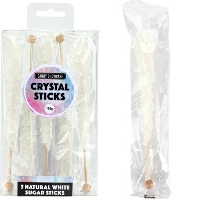 White Sugar Crystal Sticks 110g (5 Sticks - 22g each)