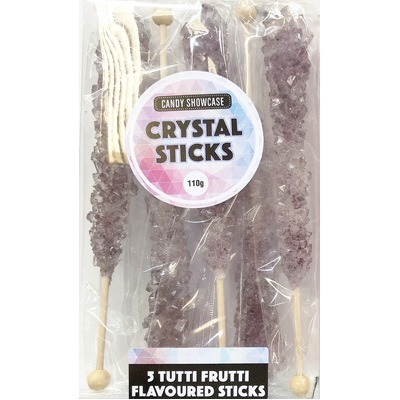 Lavender Tutti Frutti Flavour Sugar Crystal Sticks 110g (5 Pieces)