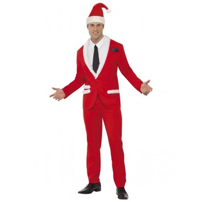 Adult Christmas Cool Santa Suit Costume (Medium, 38-40) Pk 1