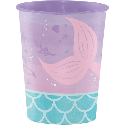 Mermaid 16oz. Plastic Favour Cup Pk 1