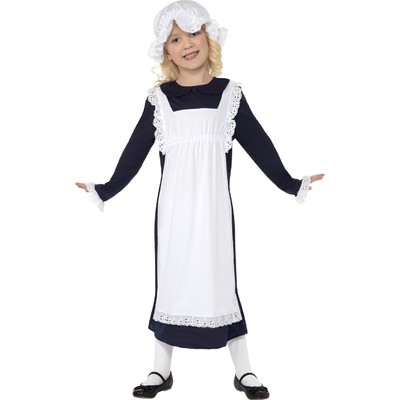Poor Victorian Girl Child Costume (Medium, 7-9 Years) Pk 1