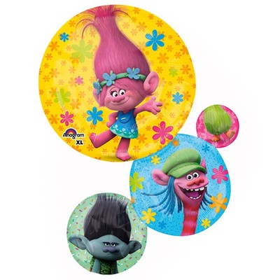 Trolls Characters Supershape Foil Balloon (55cm x 71cm) Pk1
