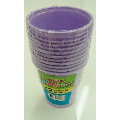 Lavender Plastic Cups (9oz-270ml) Pk 12 