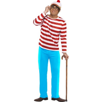 Adult Where's Wally Costume Medium Pk 1