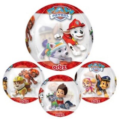 Paw Patrol Orbz Balloon 4 Sided Pk 1 (1 BALLOON ONLY)
