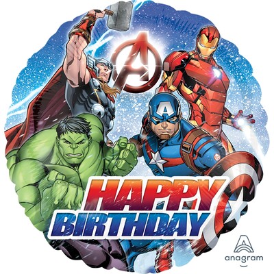 Avengers Group Happy Birthday Foil Balloon 18in. Pk 1