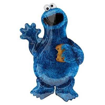 Cookie Monster Sesame Street Foil Supershape Balloon 58x88cm 