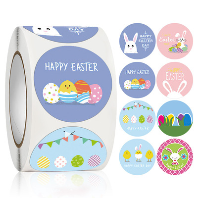Easter Stickers on Roll 3.8cm (Approx 500 Pc)
