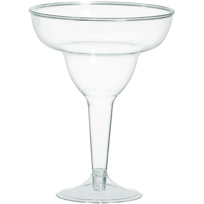 Clear Plastic Margarita Glasses 11oz 325ml (Pk 20)