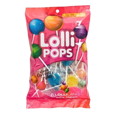 Mixed Flat Lollipops 160g