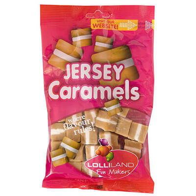 Jersey Caramels Lollies 135g