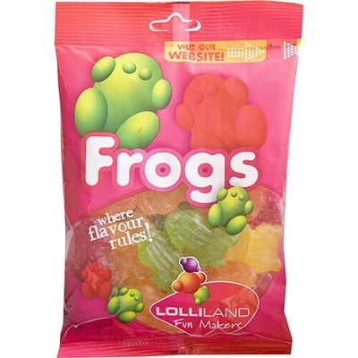 Assorted Colour Lolly Frogs (160g)
