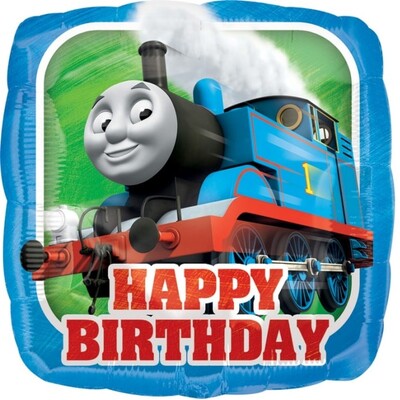Thomas The Tank Engine Happy Birthday Square Foil Balloon