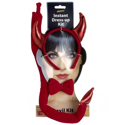 Halloween Devil Costume Set (Horns, Tail & Bowtie) Pk 1
