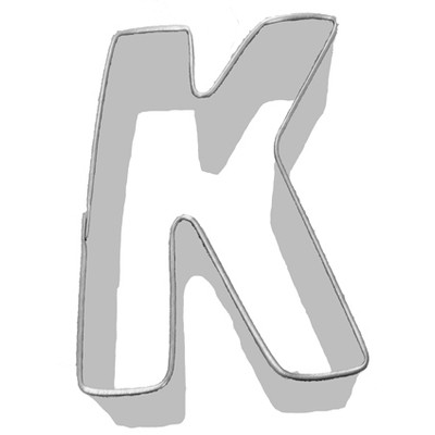 Alphabet Cookie Cutter - Letter K (3in.) Pk 1