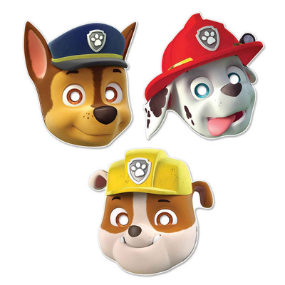 Paw Patrol Cardboard Masks (Pk 8)