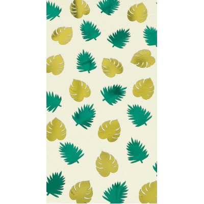 Green & Gold Foil Key West Palm Leaf Confetti Scatters Pk 48