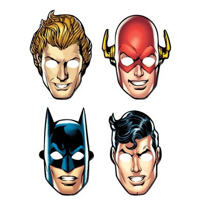 Justice League Unite Paper Masks (Pk 8)