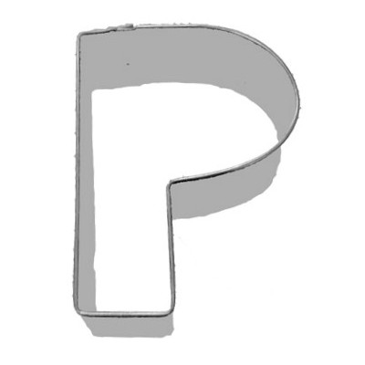 Alphabet Cookie Cutter - Letter P (3in.) Pk 1