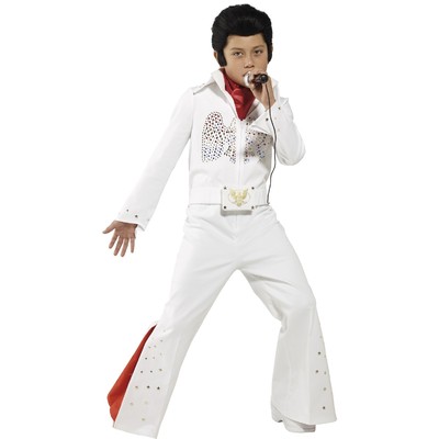 Elvis Child Costume - Jumpsuit and Scarf (Medium, 7-9 Years) Pk 1