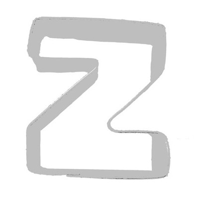 Alphabet Cookie Cutter - Letter Z (3in.) Pk 1