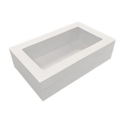 White Grazing Boxes with Lids Extra Small 258x155x80mm (Pk 2)