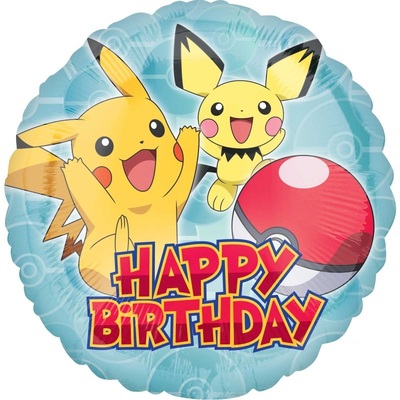 Pokemon Happy Birthday Foil Balloon (17in, 43cm) Pk 1