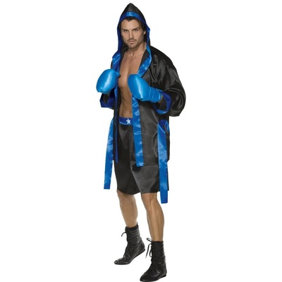 Adult Boxer Shorts Robe Gloves Costume (Medium)
