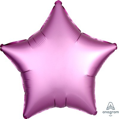 Satin Light Pink 19in. Star Foil Balloon Pk 1