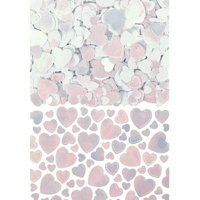 Iridescent Heart Scatters Confetti (70gm) Pk 1