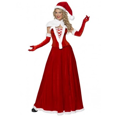 Christmas Adult Luxury Miss Santa Costume (Large, 16-18)