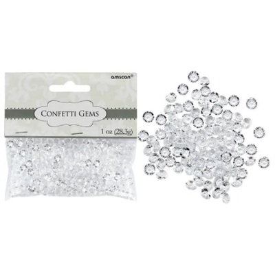 Clear Gems Confetti (28.3g) Pk 1