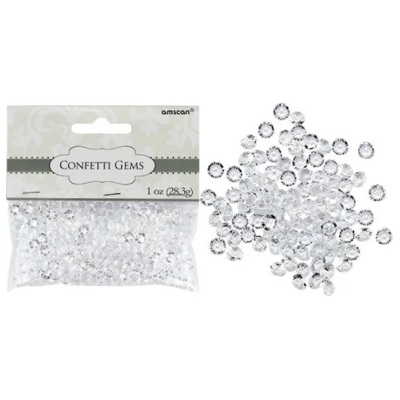 Clear Gems Confetti (28.3g) Pk 1